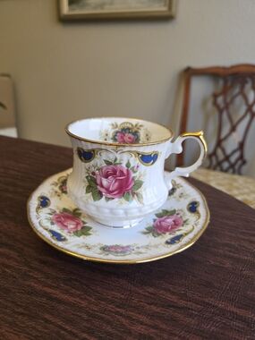Queen's Teacup And Saucer, Balmoral Pattern